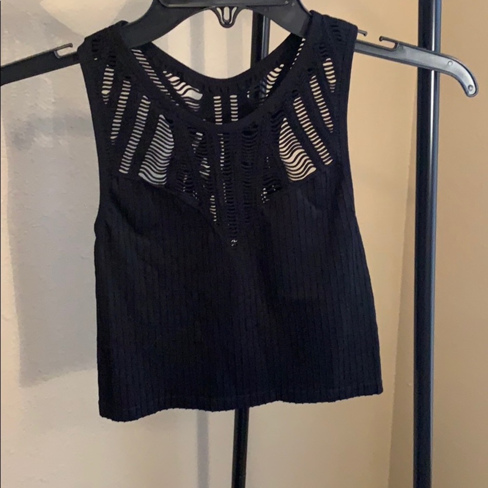 Black crop top